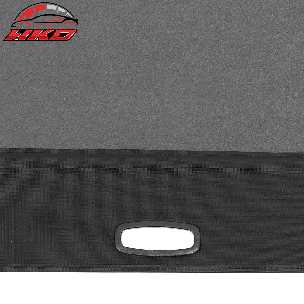 Fits 22-25 Rivian R1S Retractable Rear Trunk Cargo Luggage Cover Canvas Black