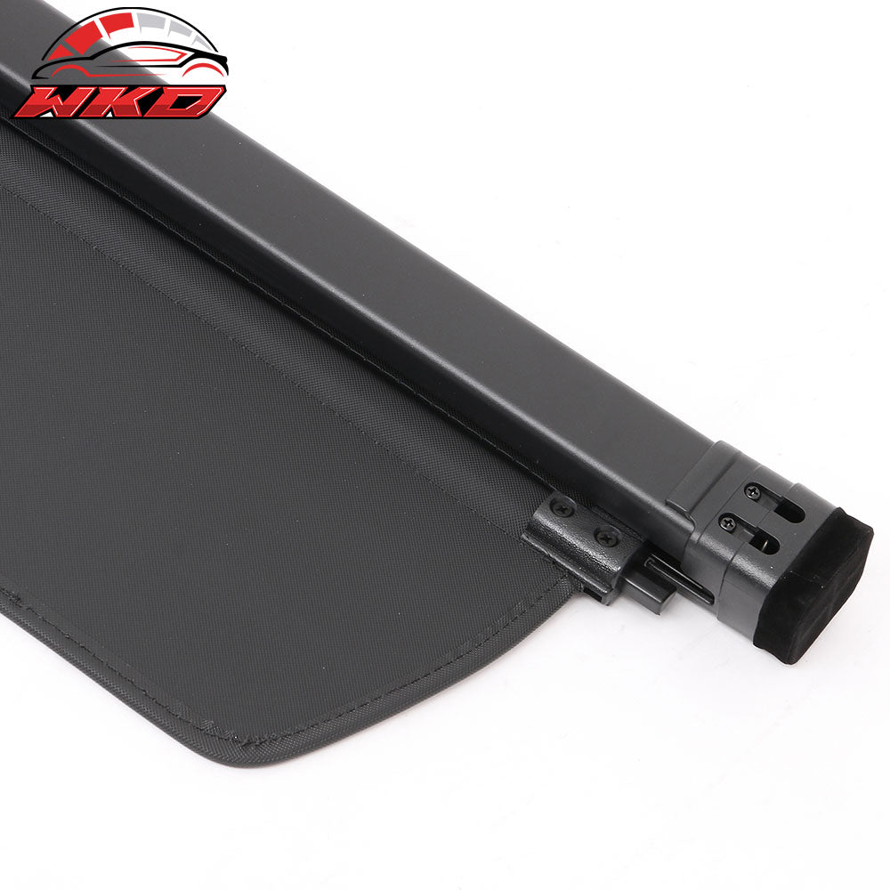 Fits 22-25 Rivian R1S Retractable Rear Trunk Cargo Luggage Cover Canvas Black