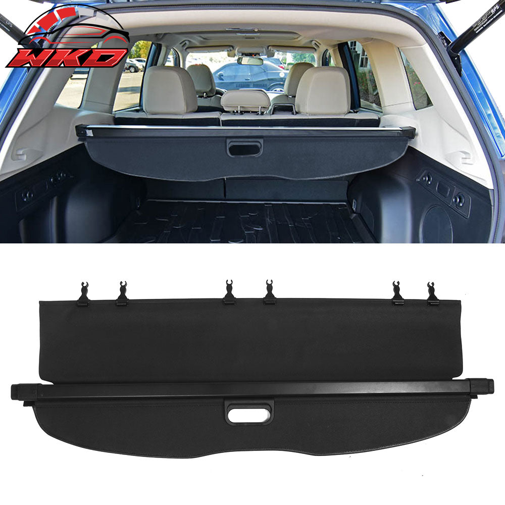 Fits 19-24 Subaru Forester Retractable Black Rear Cargo Security Tonneau Cover
