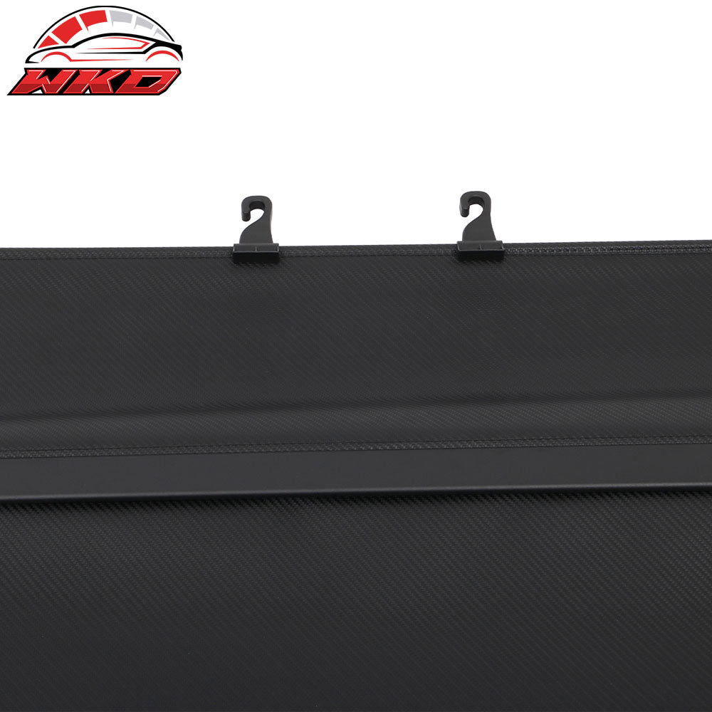 Fits 24-26 Toyota Grand Highlander Carbon Fiber Print Retractable Cargo Cover