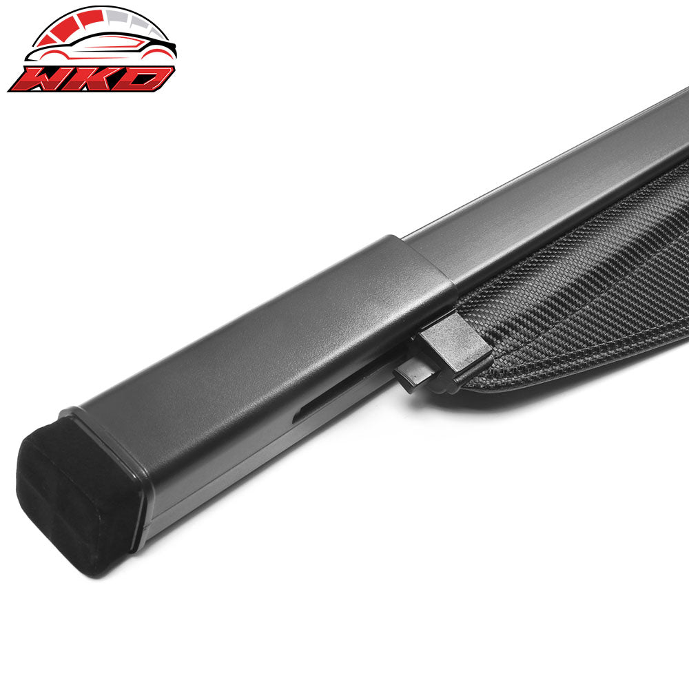 Fits 20-25 Toyota Highlander Retractable Cargo Cover Carbon Fiber Texture Style