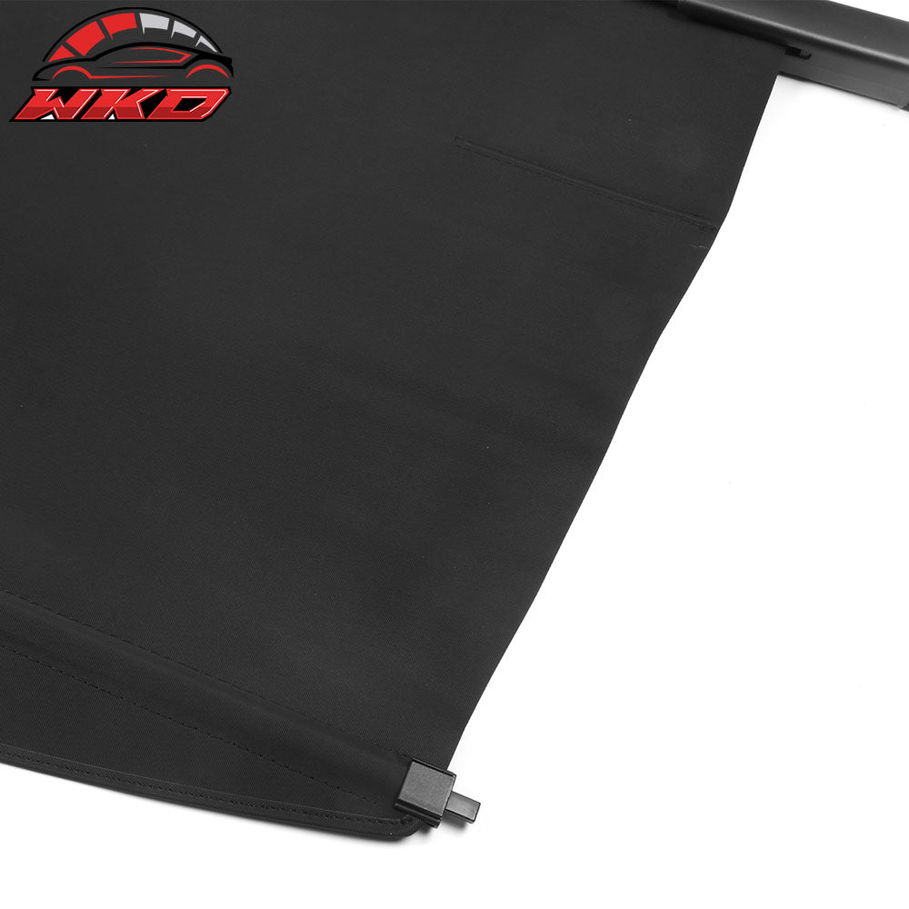 Fits 20-25 Toyota Highlander Retractable Rear Cargo Cover Canvas Texture Style