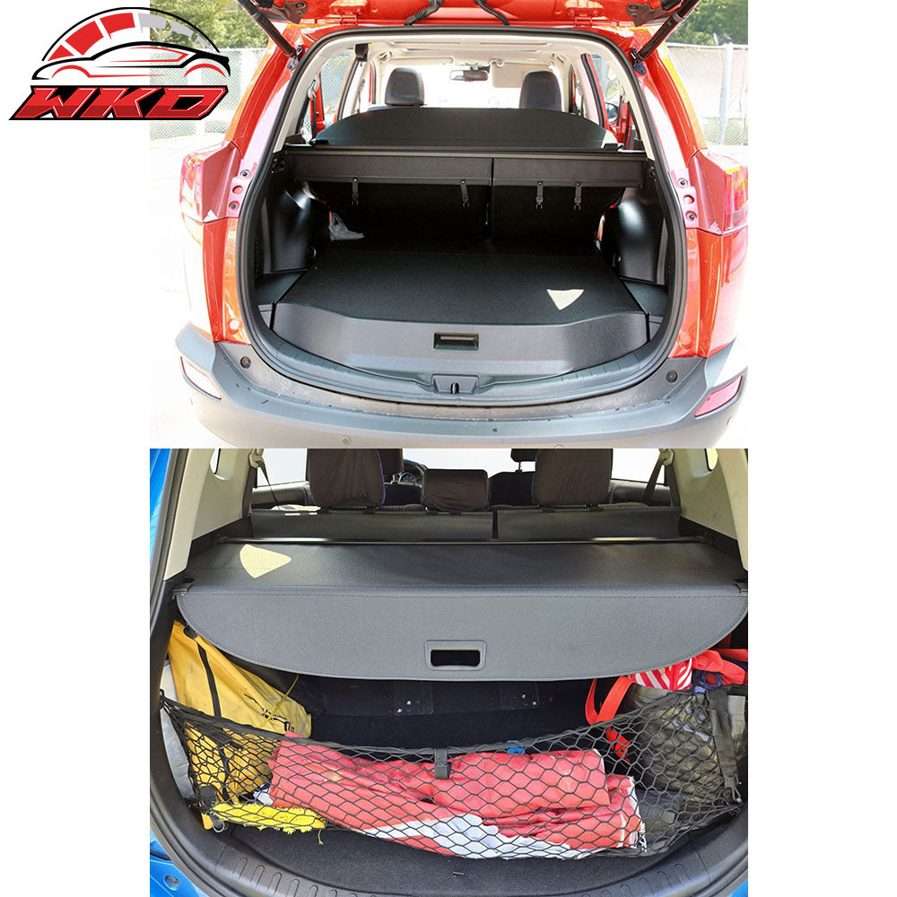 Fit 13-18 Toyota RAV4 XA40 OE Style Rear Cargo Cover Security Shade Trunk Shield
