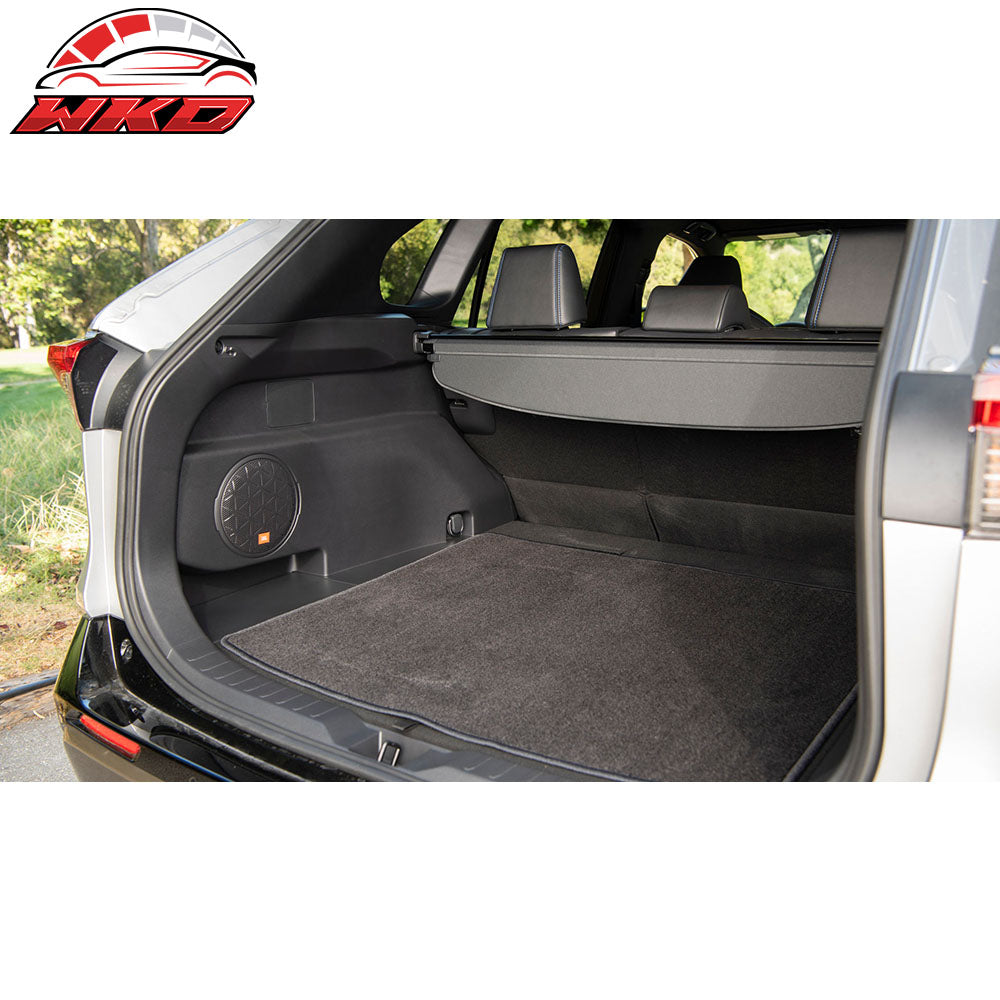 Fits 19-25 Toyota RAV4 XA50/RAV4 Prime Retractable Rear Trunk Cargo Cover Black