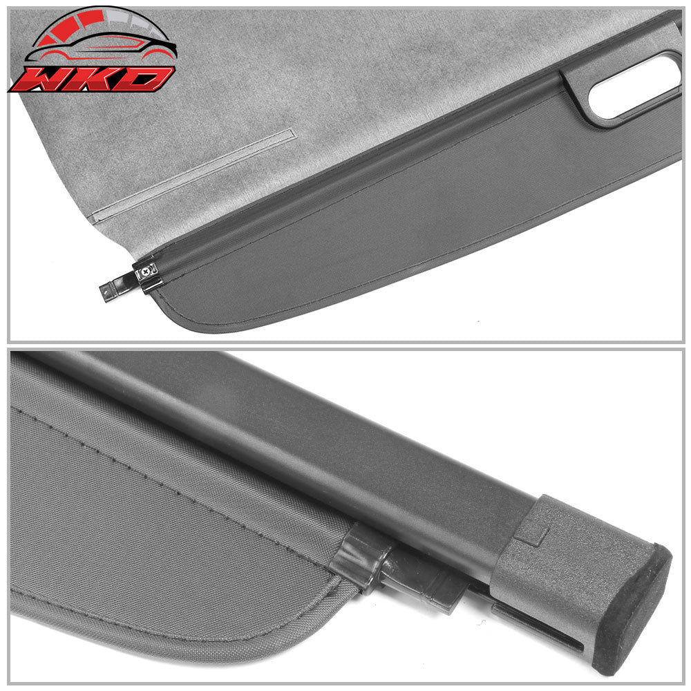 Fits 19-25 Toyota RAV4 XA50/RAV4 Prime Retractable Rear Trunk Cargo Cover Black