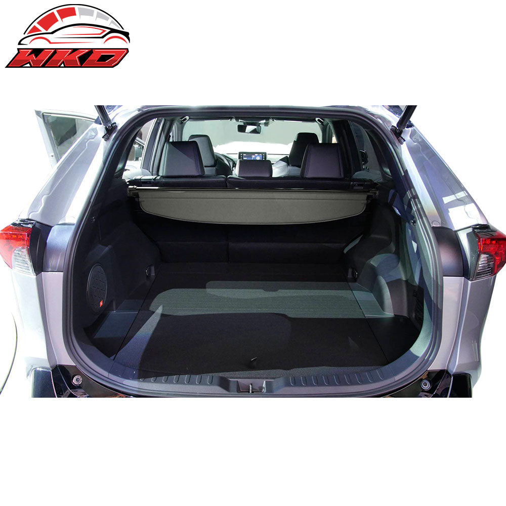 Fits 19-25 Toyota RAV4 XA50 & RAV 4 Prime Retractable Rear Trunk Cargo Cover Grey