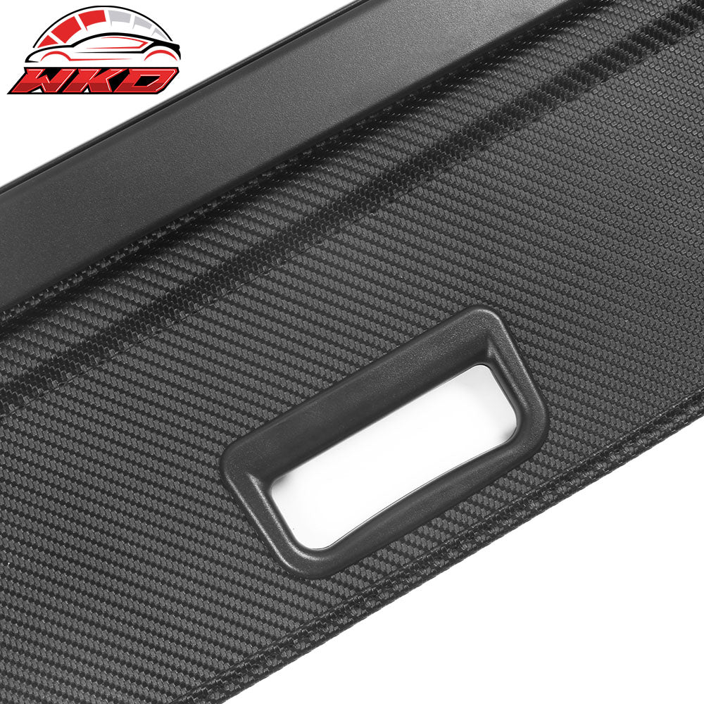 Fits 20-22 Tesla Model Y Retractable Rear Cargo Cover Carbon Fiber Texture Style