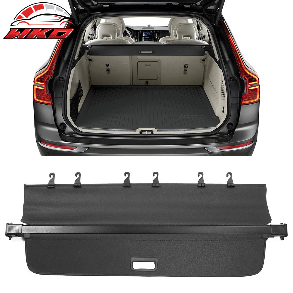 Fits 18-26 Volvo XC60 Retractable Rear Trunk Privacy Cargo Cover Security Shade
