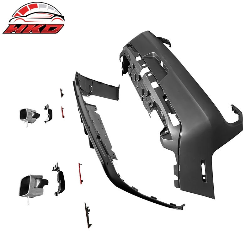 For 08-14 Challenger Front Rear Bumper w/ Lip + Hellcat Fender Flare V3 Diffuser