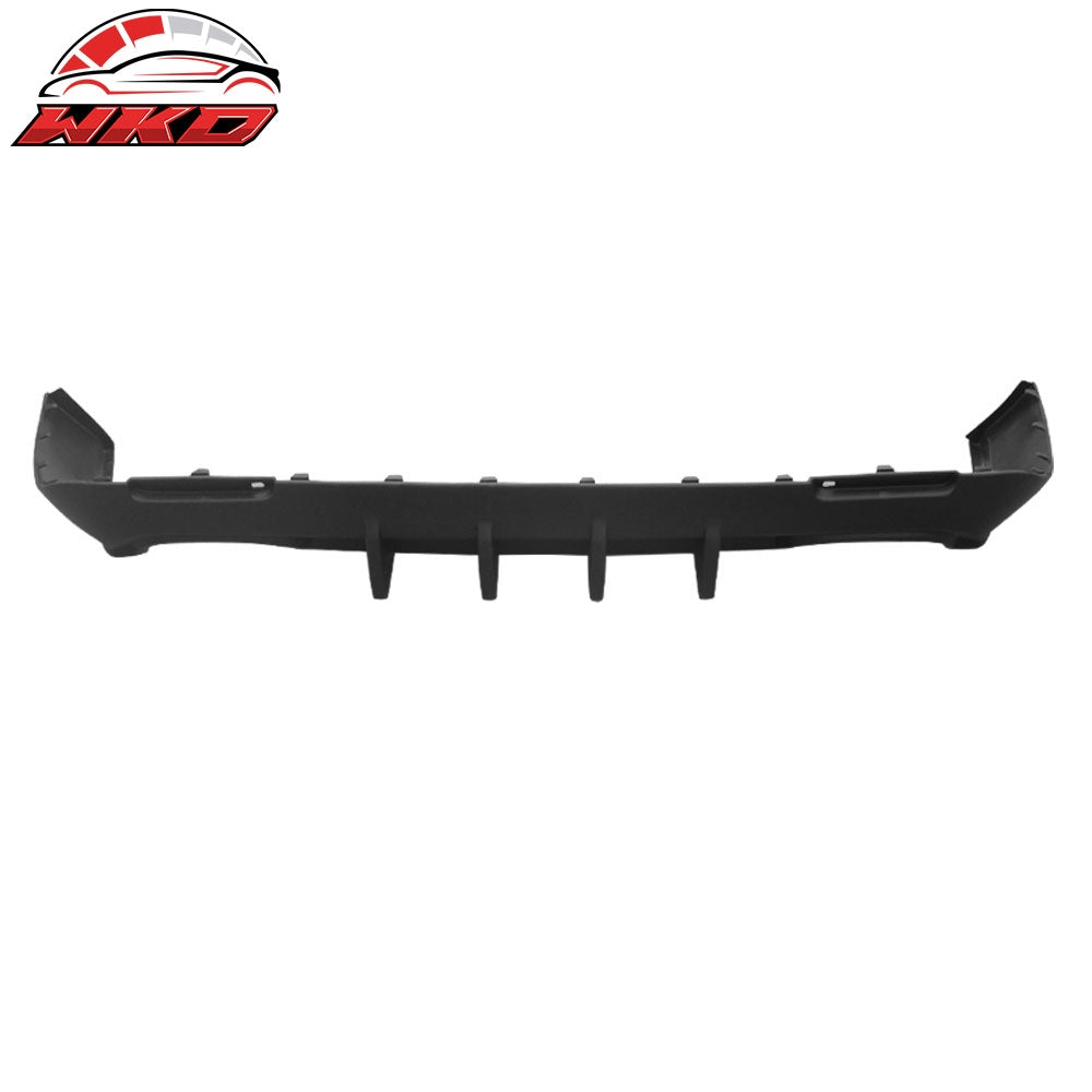 Wholesale 15-23 Dodge Challenger IKON Style Rear Diffuser Bumper Lip Matte Black - PP