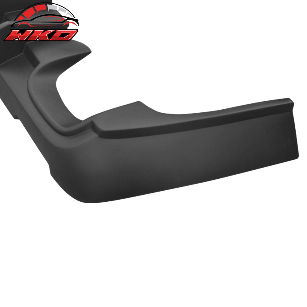 Fits 15-23 Dodge Challenger IKON Style Rear Diffuser Bumper Lip Matte Black - PP