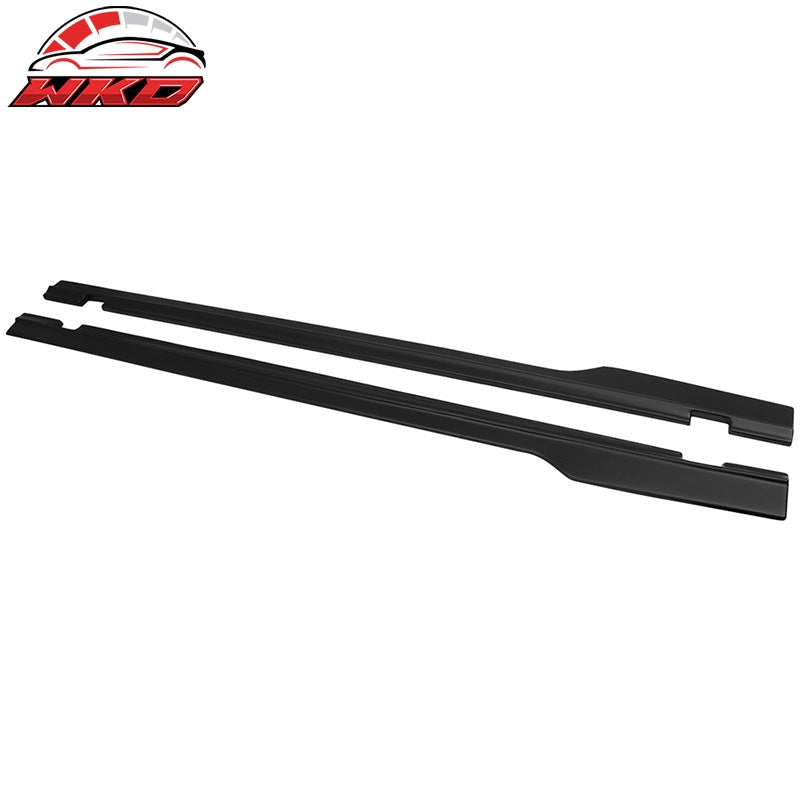 Fits 15-23 Dodge Challenger SXT Style Black Primer PP Side Skirts Diffusers Lips