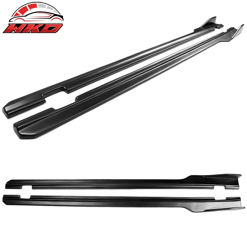 Fits 15-23 Dodge Challenger SXT Style Side Skirts Extension Matte Black 2PC - PP