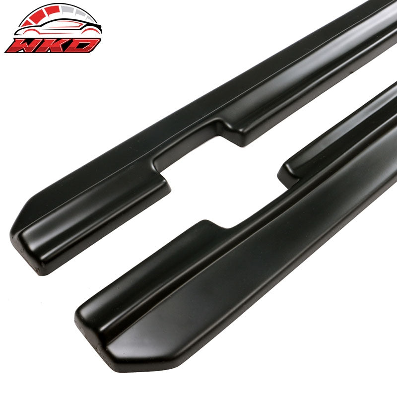 Fits 15-23 Dodge Challenger SXT Style Side Skirts Extension Matte Black 2PC - PP