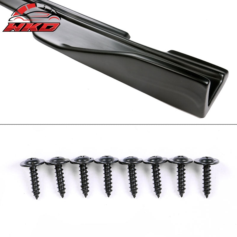 Fits 15-23 Dodge Challenger SXT Style Side Skirts Extension Matte Black 2PC - PP