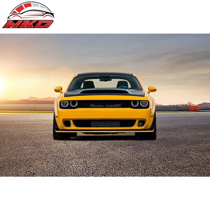 Fits 18-23 Challenger Wide Body Hellcat Demon Red Eye Front Lip Splitter Guard