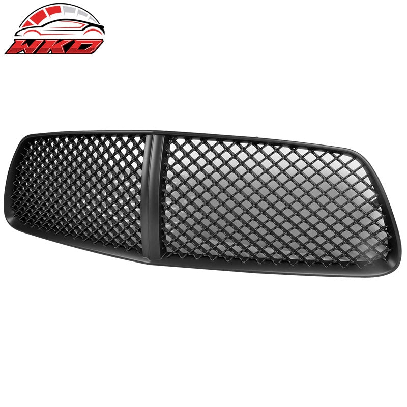 Fits 11-14 Dodge Charger Black Honeycomb Mesh Front Hood Bumper Grill Grille ABS