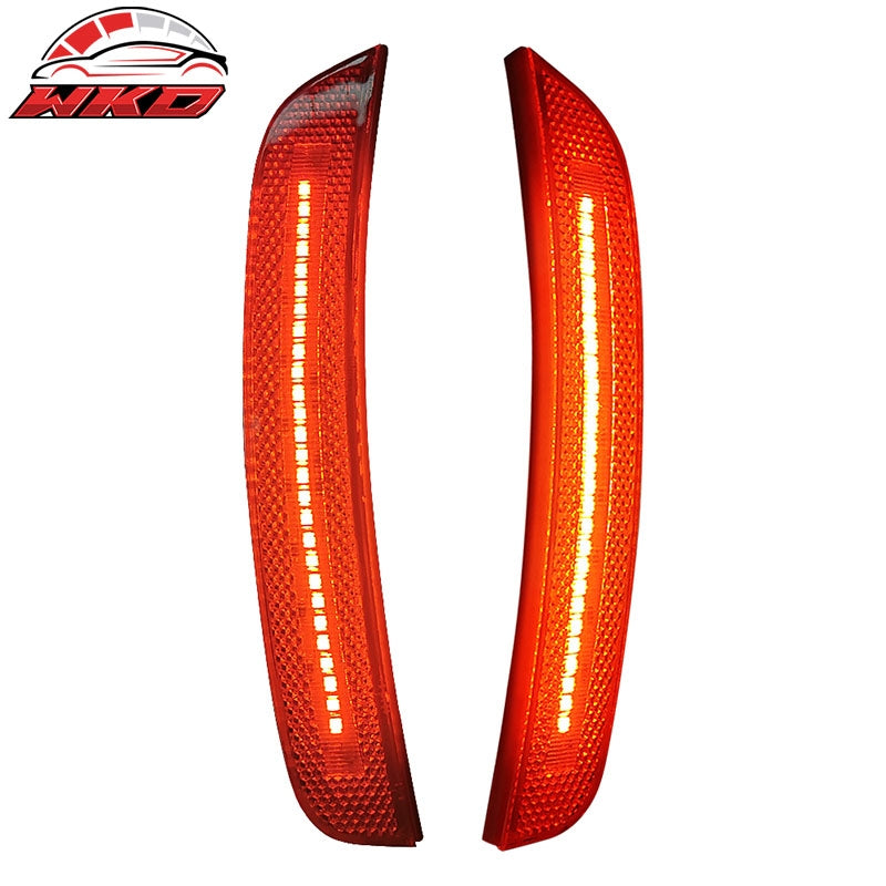 Wholesale 15-23 Dodge Charger Front & Rear LED Side Marker Lights Lamps Red Lens 4PCS - Wikond Auto