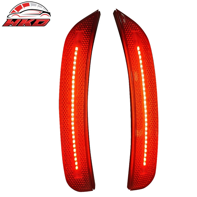 Wholesale 15-23 Dodge Charger Front & Rear LED Side Marker Lights Lamps Red Lens 4PCS - Wikond Auto