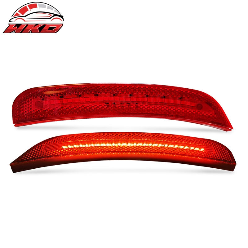 Wholesale 15-23 Dodge Charger Front & Rear LED Side Marker Lights Lamps Red Lens 4PCS - Wikond Auto