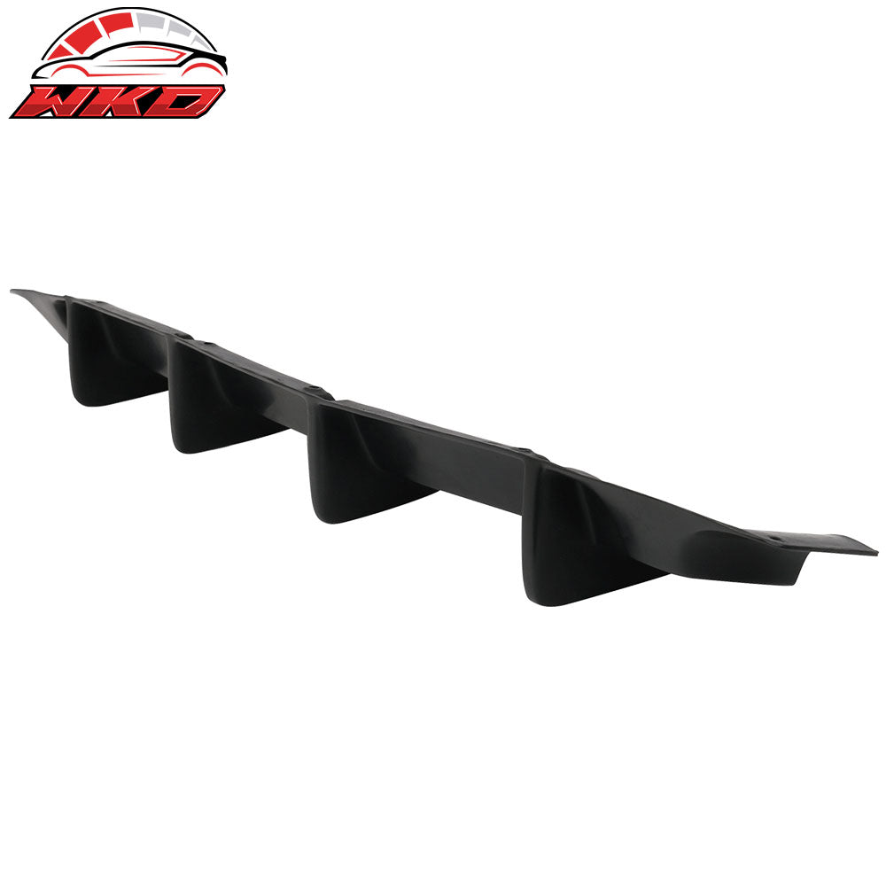 Fits 06-10 Dodge Charger Ikon Aero 4 Fin Rear Lip Bumper Valance Diffuser