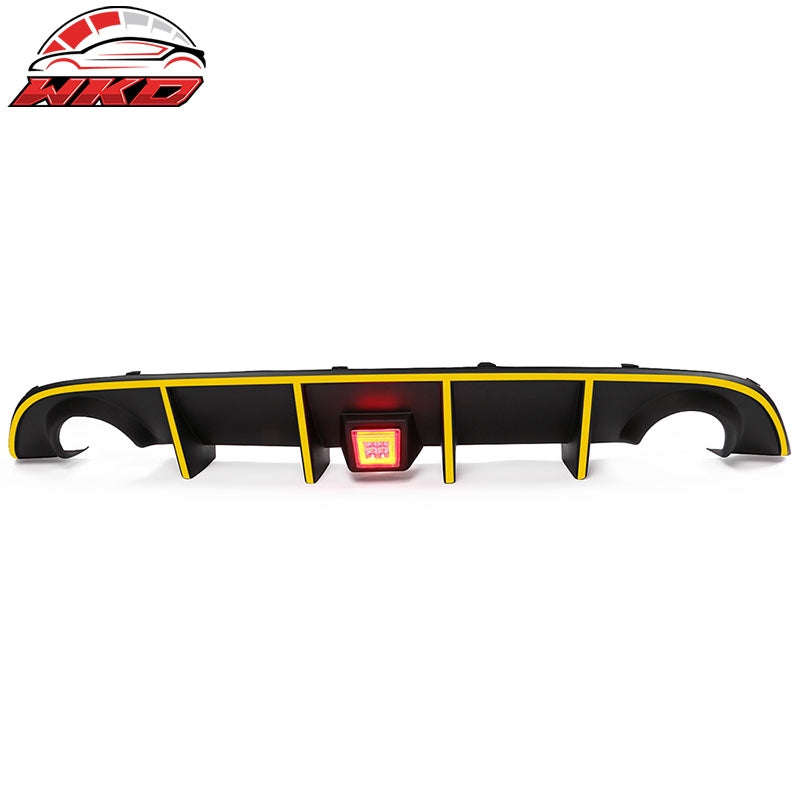 Wholesale 15-23 Charger SRT Rear Diffuser with Red LED Lamp & Yellow Reflective Tape