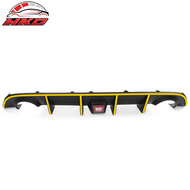 Fits 15-23 Charger SRT Rear Diffuser with Red LED Lamp & Yellow Reflective Tape