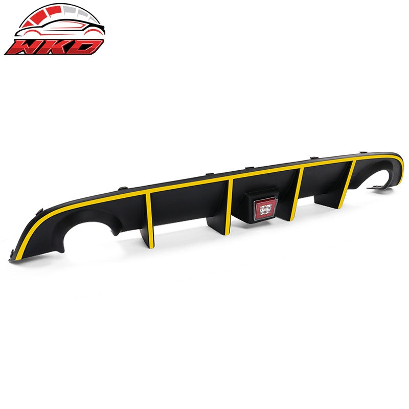 Fits 15-23 Charger SRT Rear Diffuser with Red LED Lamp & Yellow Reflective Tape