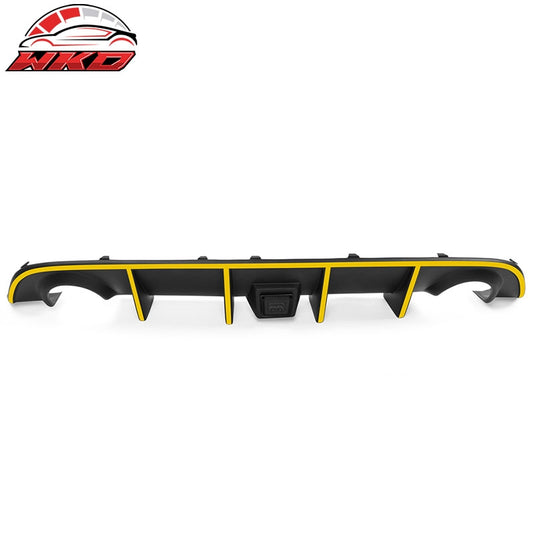 Wholesale 15-23 Charger SRT Rear Diffuser w/ Smoke LED Lamp & Yellow Reflective Tape
