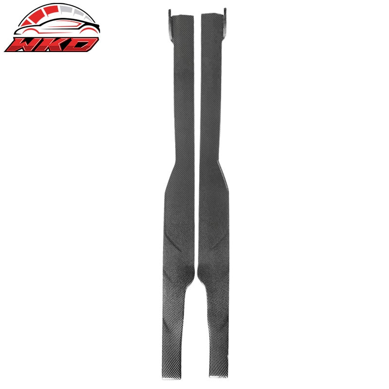 Fits 12-23 Dodge Charger SRT Side Skirts Rocker Panels PP - Carbon Fiber Print