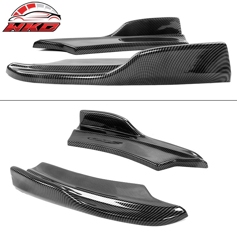 Fits 20-23 Charger SRT Widebody Carbon Fiber Print Rear Diffuser + Apron Spat PP