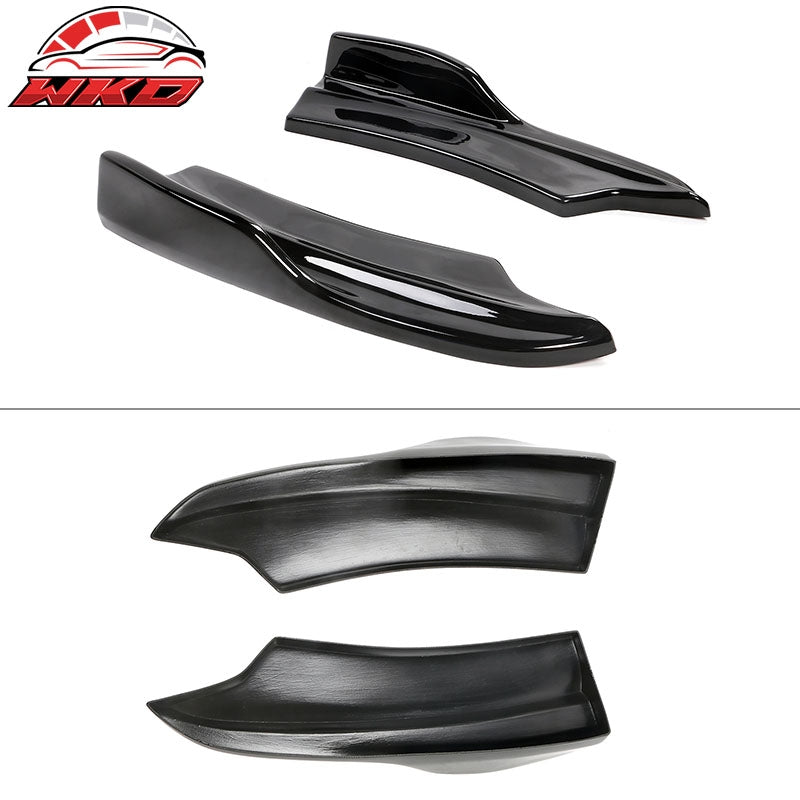 Fits 20-23 Charger SRT Widebody Gloss Black Rear Diffuser Lip + Apron Spats - PP