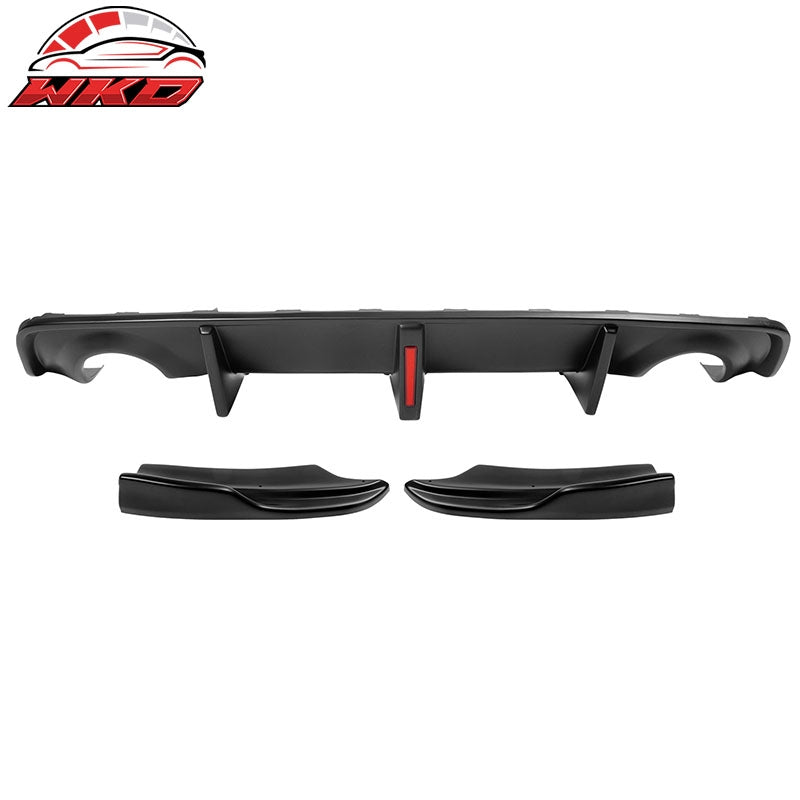 Wholesale 20-23 Charger SRT Widebody Matte Black Rear Diffuser Lip + Apron Spats - PP