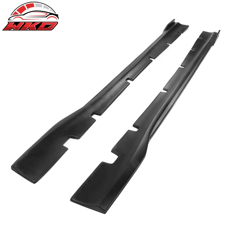 Fits 20-23 Dodge Charger SRT Widebody PP Side Skirts Diffuser Lips - Matte Black