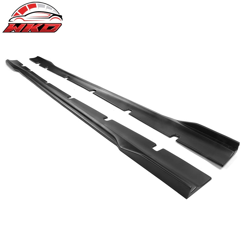 Fits 20-23 Dodge Charger SRT Widebody PP Side Skirts Diffuser Lips - Matte Black