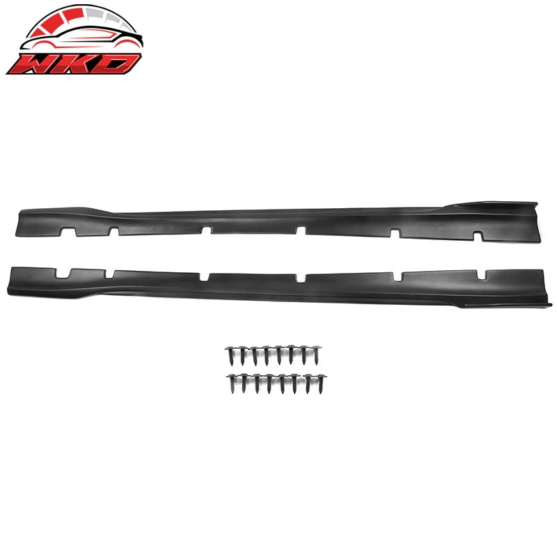 Fits 20-23 Dodge Charger SRT Widebody PP Side Skirts Diffuser Lips - Matte Black