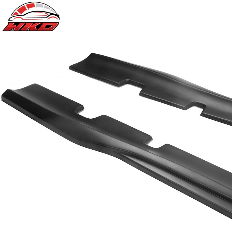 Fits 20-23 Dodge Charger SRT Widebody PP Side Skirts Diffuser Lips - Matte Black