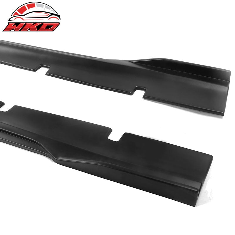 Fits 20-23 Dodge Charger SRT Widebody PP Side Skirts Diffuser Lips - Matte Black