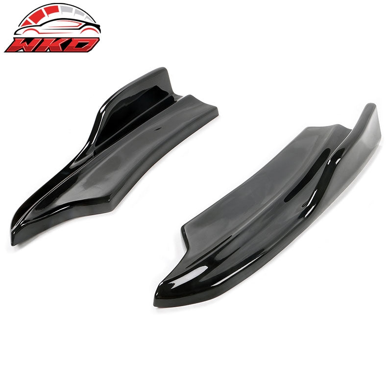 Fits 20-23 Charger Widebody Rear Bumper Side Apron Spat Valance Gloss Black - PP