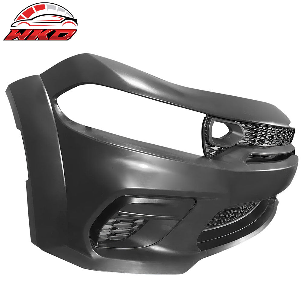 Fits 20-23 Charger Widebody Front Bumper Assembly Replacement W/ SRT Grilles