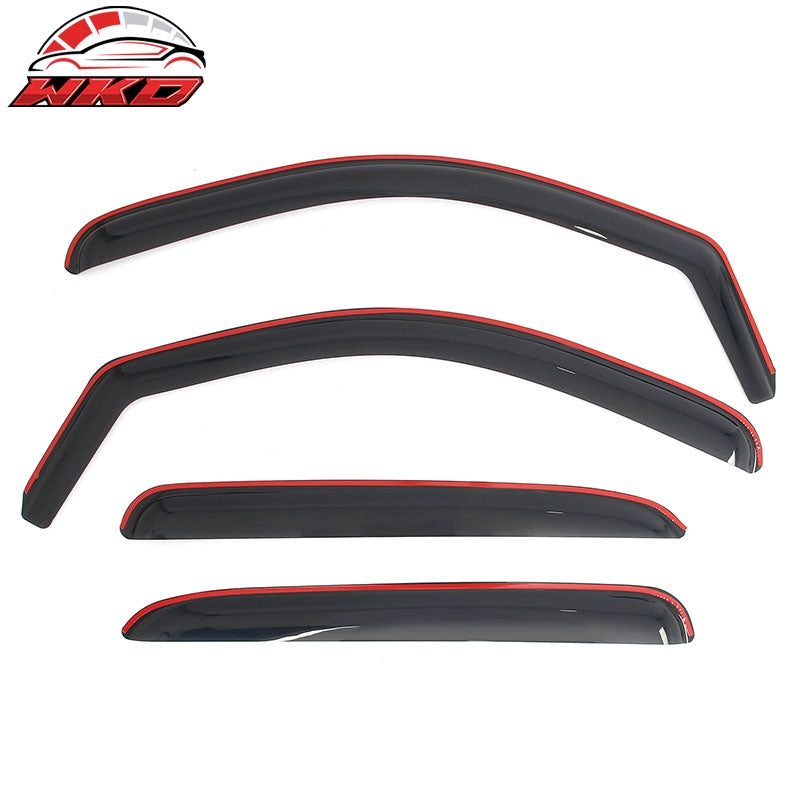 Fits 07-13 Chevrolet Avalanche In-Channel Window Visors Rain Guards Deflectors