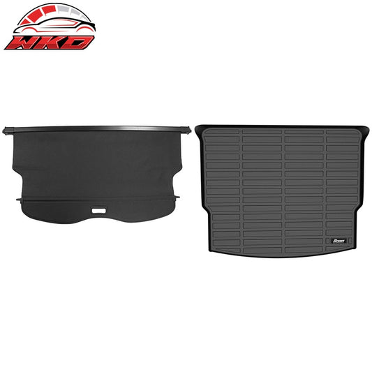 Wholesale 19-26 Chevrolet Blazer 3D TPE Rear Trunk Mat Cargo Liner Pad + Cargo Cover - Wikond Auto