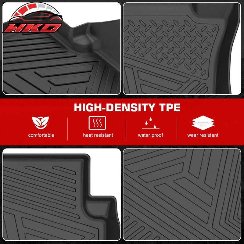 Wholesale 17-23 Chevrolet Bolt EV Anti-Slip Floor Mats All Weather TPE Carpets 3PCS - Wikond Auto