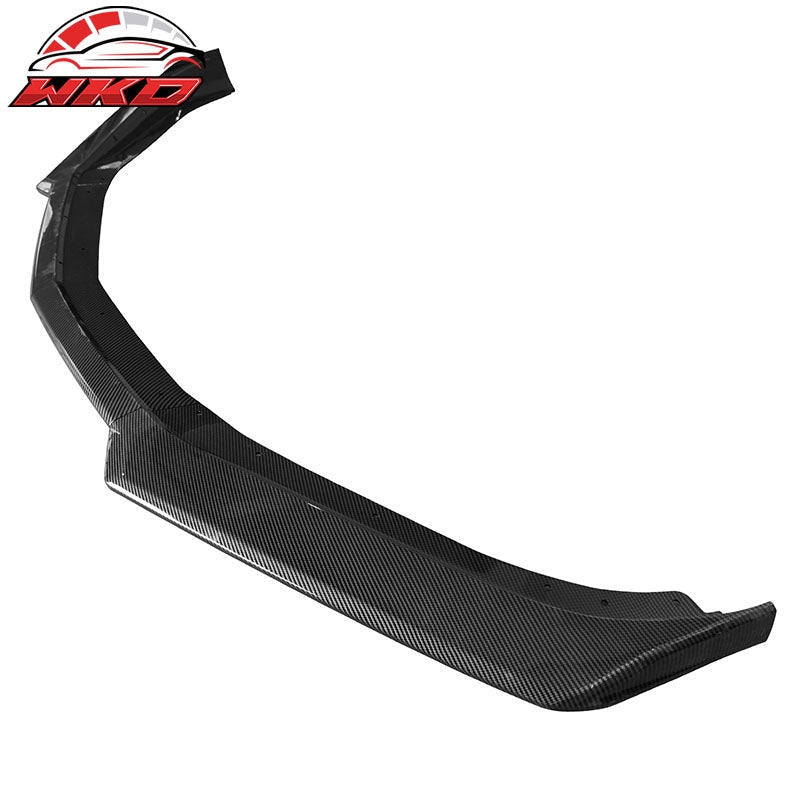 For 16-24 Chevrolet Camaro Front Bumper Lip 1LE Style Spoiler Carbon Fiber Print