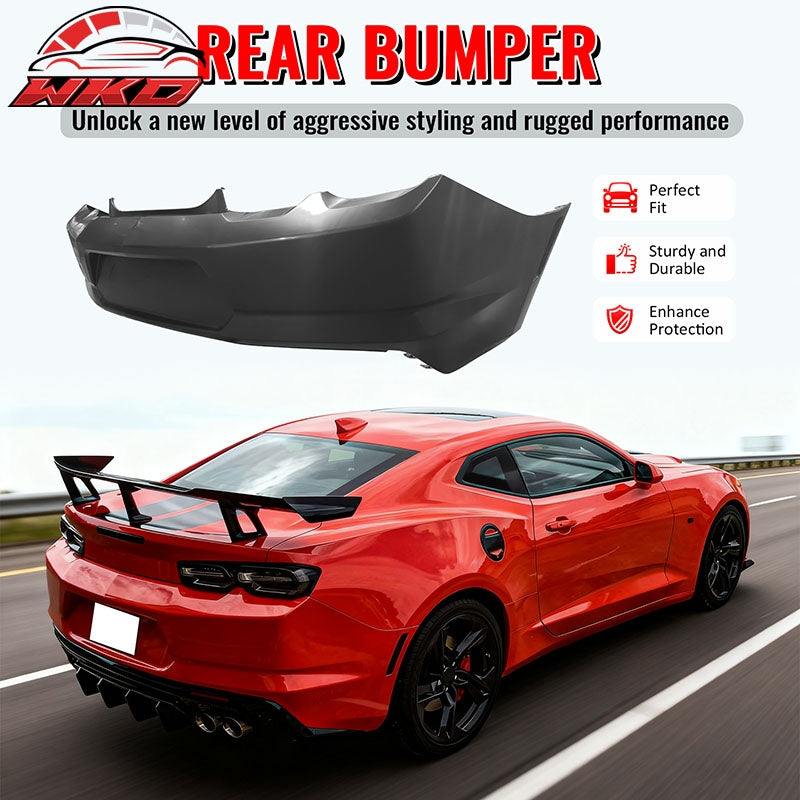 Fits 19-24 Chevrolet Camaro OE Style Rear Bumper Cover Conversion Replacement PP