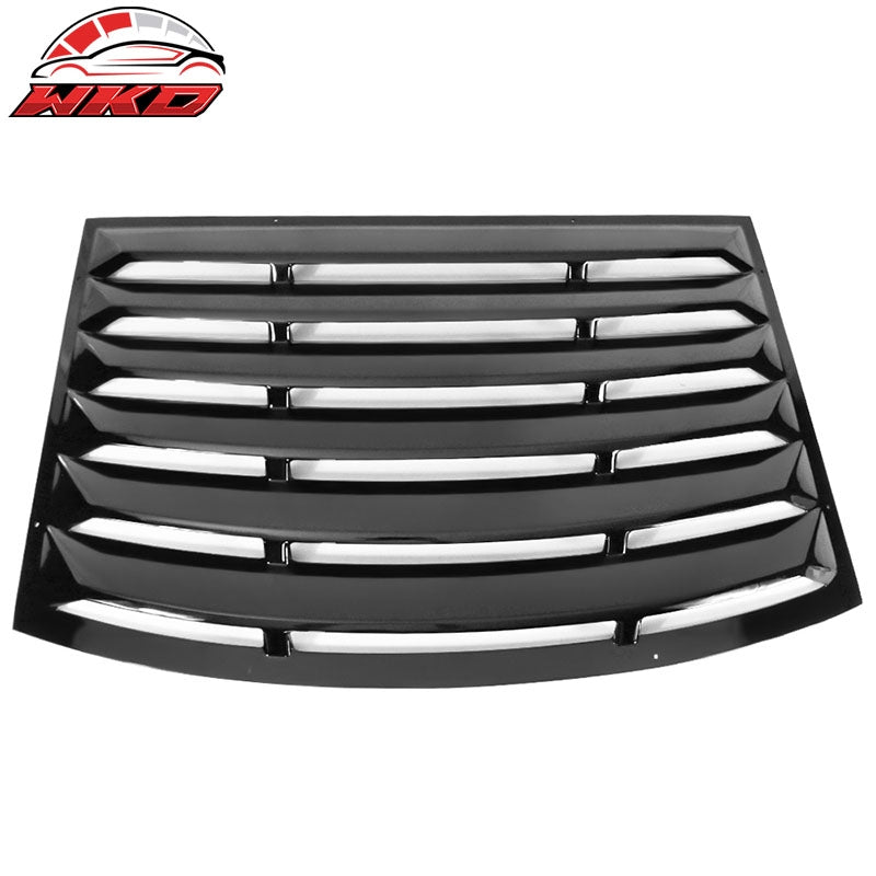 Fits 10-15 Chevy Camaro Rear Window Louver Windshield Cover Sunshade Gloss Black
