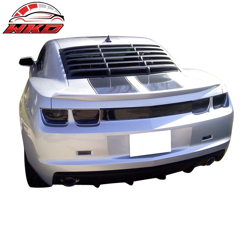 Fits 10-15 Chevy Camaro Rear Window Louver Windshield Cover Sunshade Gloss Black