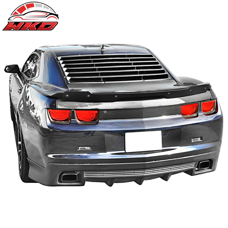 Fits 10-15 Chevy Camaro Rear Window Louver Windshield Cover Sun Shade Unpainted