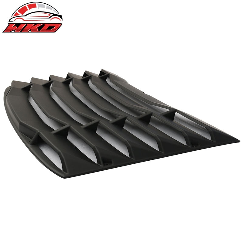 Fits 16-24 Chevrolet Camaro Rear Window Louver Sun Shade Cover Vent Matte Black