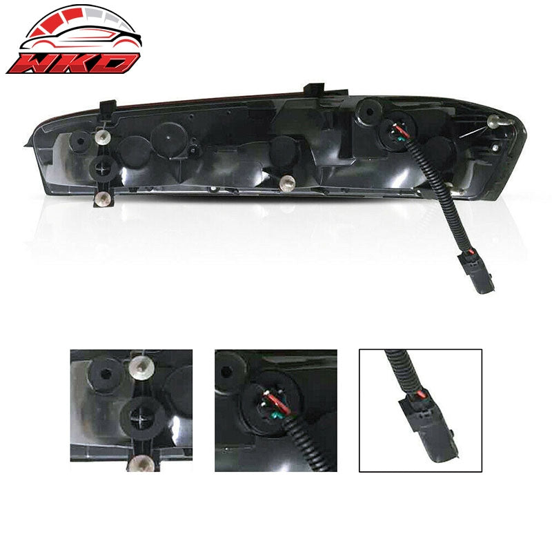Fits 16-18 Chevy Camaro Sequential Turn Signal LED Tail Lights 2PC - Smoke Clear